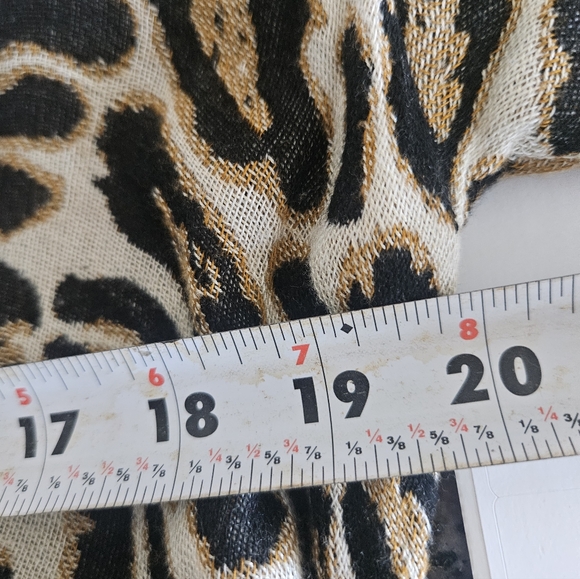 Chico’s Leopard Print Open-Front Kimono Cardigan | Size 0 | Boho Chic New - Picture 4 of 8